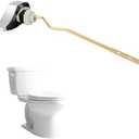 Hibbent Metal Toilet Handle Replacement, Compatible with TOTO THU068#CP Trip Lever for St743S, Brass Handle Trip Lever, Side Mount Toilet Flush Tank Lever, Chrome