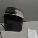 Antarctic Star Nugget Ice Maker Countertop with Soft Chewable Ice, Portable Sonic Ice Maker with Basket and Scoop, Removable Top Cover, Auto-Cleaning for Home/Party/RV/Camping (Stainless Steel Black) (34Lbs/24H)