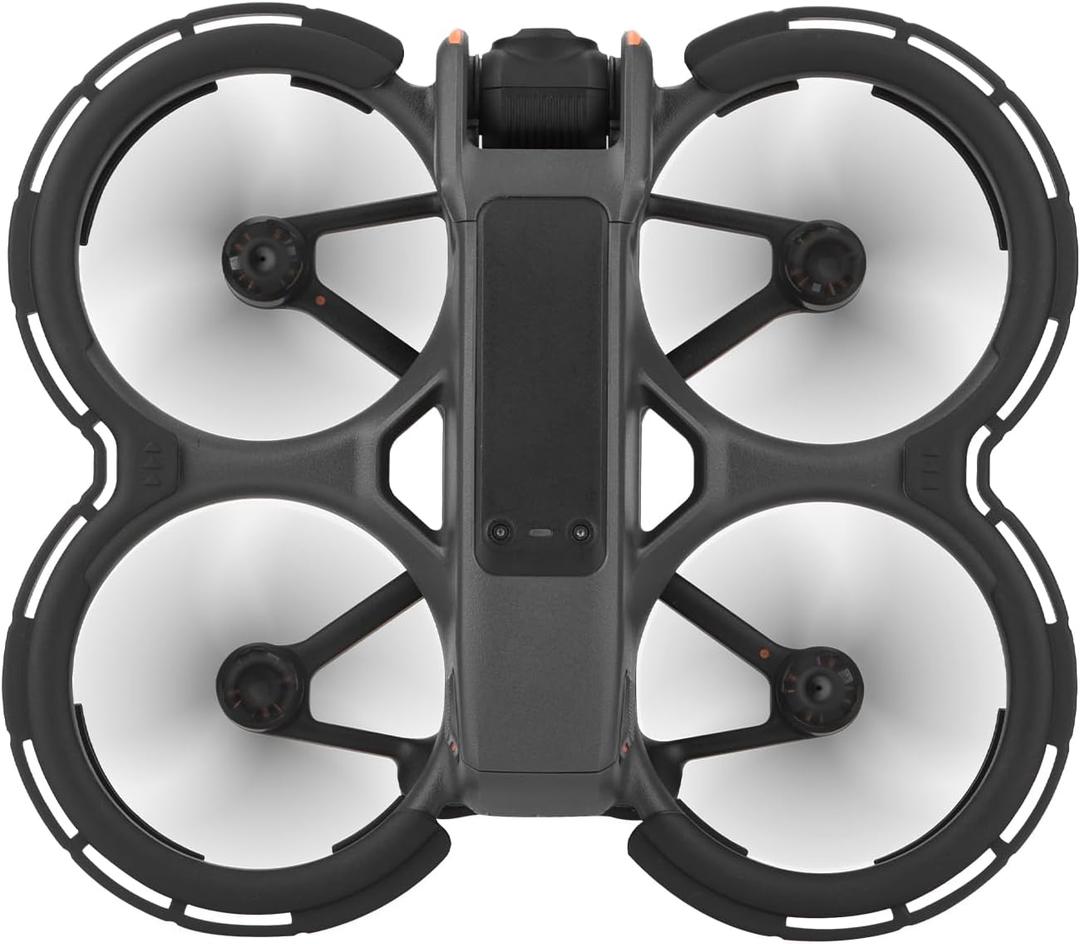 BRDRC Avata 2 Bumper Guards Accessories, Propeller Guard Protector Gimbal Protective Anti-Collision Ring Cover for DJI Avata 2 Fly More Combo Accessories (Black)