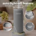 Homedics SereneScent Mini Fabric Rechargeable Waterless Diffuser, Cordless Aromatherapy Device, Use with SereneScent Oil 15ml (Sold Separately), Adjustable Mist Intensity & Ambient Light, Gray