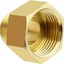 2PCS Brass Pipe Fitting 3/4 to 1 inch Adapter, 3/4" NPT Male to 1" NPT Female Thread Reducer Adapter with Plumbers Tape DN20 to DN25