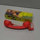 Retro Phone Handset, Cell Phone Receiver with Microphone & Speaker, Type-C Retro Telephone Wired Handsets Style Landline Handle Receiver for Cell Mobile Video Conferences, Calls, Meetings (Red)