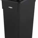 Winco Plastic Trash Can Cover, Black, 23-Inch