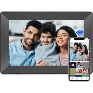 Uhale Digital Picture Frame WiFi Smart Picture Frames 10.1Inch HD Digital Photo Frame, 16GB Storage, Electronic Picture Frame Easy to Share Photos and Video via Uhale APP (Dark Grey, 10.1 in)
