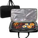 Pancake Griddle Travel Bag Electric Griddle Carrying Case Heat-resistant Waterproof Oxford Storage Bag for Electric Griddle 14648/for Chefman 20 Inch Grill/for Presto 07061 22-inch Griddle Plate