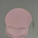 Mouse Pad with Wrist Rest, Ergonomic Mouse Pads for Desk, Office Non-Slip Mousepad with Gel Wrist Support(Light Pink, 10.6''L x 9''W)