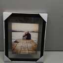 Malden 11x14 Floating Glass Picture Frame, Made to Display 8x10 Floating Picture, 11x14 Glass Size, Black