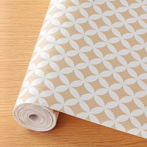 Cooyes Shelf Liner for Kitchen Cabinets  Non-Adhesive Waterproof EVA Liner for Drawers and Cabinets  Durable, Easy-to-Cut Shelf Paper with Modern Pattern (17.5"W x 78.7"L, Khaki)