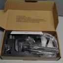 VOTON Chrome Bathroom Faucets Waterfall Bathroom Sink Faucet Modern Single Handle Bathroom Faucet for 1 or 3 Holes with Deck Plate and Pop-Up Drain, Rv Sink Camper Farmhouse Bathroom Faucet (Regular Single Handle - 7.5 inches height)