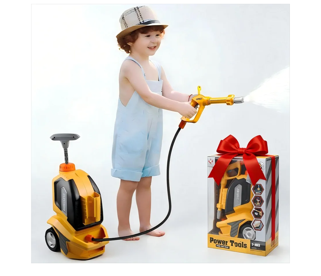 Kids Clean Car Wash Toy, Kids Power Washer, Toddler Cleaning Set Pretend Play Tools Role Playing Cleaning STEM Toys Gift for Toddler Boys Girls Ages 3 4 5