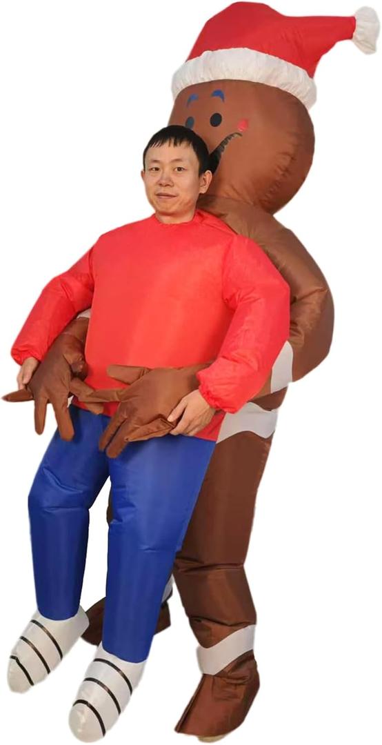 Santa Costume Adult Funny Inflatable Christmas Costume for Chrismast Party