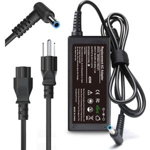 45W Charger Compatible with HP Laptop Charger, Blue Tip, Pavilion x360 11 13 15, Zbook 14u G4 G5 15u 15 G3, Notebook 15, Stream 13 11 14 AC Adapter with Power Cord