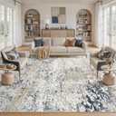 Area Rug Living Room Rugs 12x15 Extra Large Beige Blue Carpet