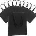 Carbrea 50 Pack Thin Canvas Tote Bags Bulk, Reusable Grocery Bags - Black
Lightweight, 5oz Natural Canvas, Reinforced Stitches, Blank Design, Ideal for Shopping DIY Sublimation Activity Gift