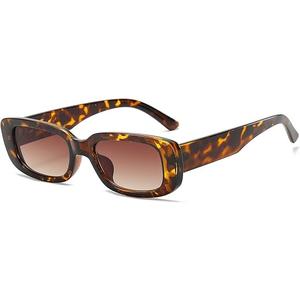 Dollger Rectangle Sunglasses for Women Men Trendy Retro Fashion Sunglasses UV 400 Protection Square Fram