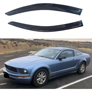 IG Window Visors Fit for 2005-2009 Ford Mustang, Out-Channel Rain Guards Vent Wind Deflectors 2PC, Car Accessories for 05-09 Mustang