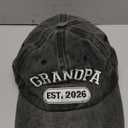 New Grandpa Gifts for Men, Funny Grandpa Est 2026 Hat, Adjustable 3D Embroidered Best Grandfather Gift Baseball Cap