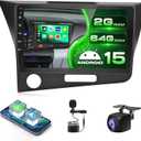 Car Radio for Honda CRZ 2010-2016: [2G+64G] 9 inch Car Stereo with Wireless Carplay Android Auto, Touch Screen Upgrade for Honda CRZ with FM RDS Mirror Link 28UI + Backup Camera