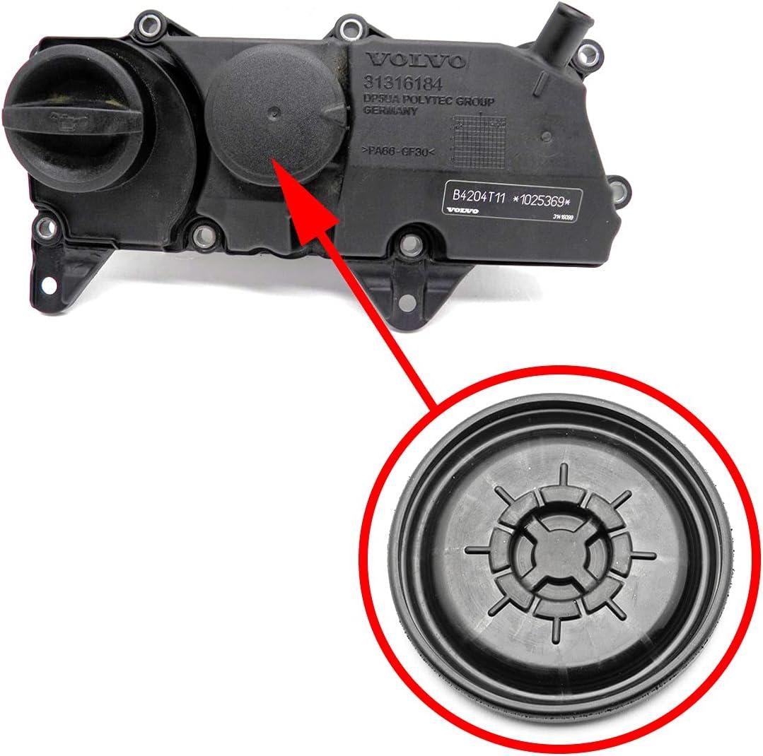 Oil Separator Diaphragm Compatible with Volvo Cars 2.0L XC90, XC60, XC70, S60, S90, S80, V90 32140004 31316184 31430236 31430923 32242753 31670210 Oil Separator Diaphragm Compatible with Volvo Cars 2.0L XC90, XC60, XC70, S60, S90, S80, V90 32140004 31316184 31430236 31430923 32242753 31670210
