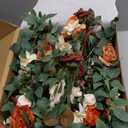 Ling's moment 6Pack 1.8ft Artificial Flowers Garland Terracotta Lantern Flower Arch Floral Centerpieces Burnt Orange Wedding Aisle Decor Chair Flowers for Mantel Table Window Cake Decoration