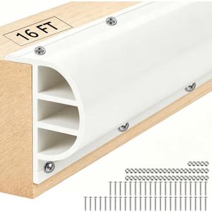 Dock Bumpers 4FT/12FT/16FT/24FT, Boat Dock Bumpers for Edging with Stainless Steel Screws and Washers, Dock Fenders Boat Dock Guards P-Profile Heavy Wall for Edge Protection 1/3/4/6 Pack Multi Color