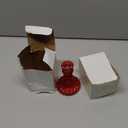 Glass Candlestick Holders Set of 2Taper Candle Holders Fit 0.8 Inch Candles, Crystal Decorative Candle Stand Centerpiece for Table Wedding Dinning Party 4 Inch Tall (Red)