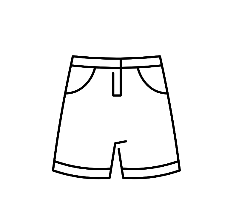 Little Boy Shorts Blue L 10.5"