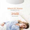 Ceiling Fans with Lights, 20" Boho Ceiling Fan with Light Flush Mount, Drum Rattan Low Profile with 6 Speeds, Remote Control for Bedroom, Nursery, Living Room