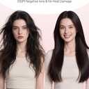 Dual Voltage Ionic Hair Dryer with Diffuser - 1875W High-Speed Blow Dryer for Women, Fast Drying, No Heat Damage, Low Noise, Lightweight, European Travel 110V-120V/220V-240V, Gifts for Women