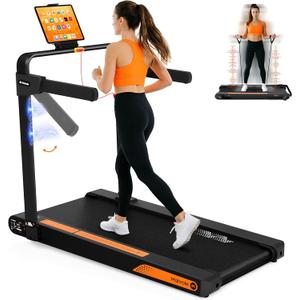 Walking Pad with Vibration and lncline,Foldable Walking Pad Treadmill with Remote Control and APP,Powerful 3.0HP Servo Motor Treadmills for Home and Office