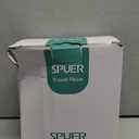 SPUER Travel Pillows for Airplanes, Neck Pillow Airplane, Travel Accessories with Eye Mask, Earplugs & Storage Bag, Memory Foam Neck Pillow for Sleeping, Flights, Cars, Office (Dark Gray & Black) M