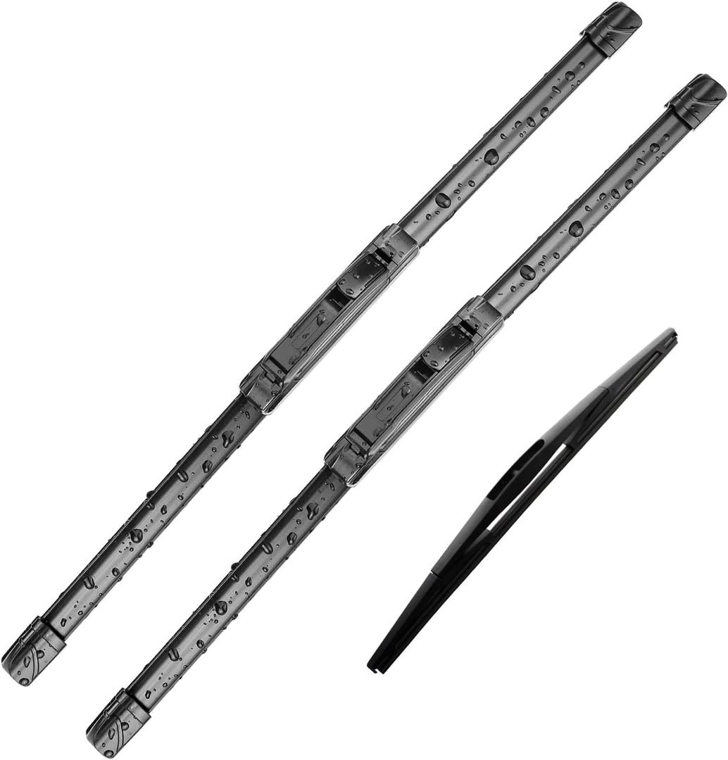3Pcs Windshield Wiper Blades for Mitsubishi Outlander Sport 2011-2020, Original Equipment Automotive Replacement Windshield Wiper Blades for My Car - 24"/21"/10" (Set of 3) U/J HOOK