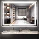 COLMERD 40 x 28'' Bathroom Mirror with Lights,Anti-Fog, Smart Mirror
