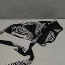 Women's 2 Piece Outfits Tropical Print Beach Outfits Tie Cami Crop Top Only, M