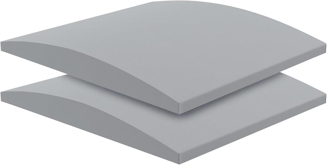 Sofa Cushion Support, Couch Cushion Support for Sagging Couch Seat, Couch Replacement Insert, 20"x20"x2", High Density Foam Furniture Seat Sagging Repair, Trapezoid 40D, Grey Set of 2