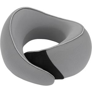 Heated Neck Pillow, Ideal Memory Foam Neck Wrap USB Travel Pillow with Storage Bag, Slow Rebound Heating for Airplanes, Cars, Offices (26 * 24 * 14cm) (Dark Gray)