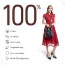 OLD TREND Genuine Leather Backpack Purse for Women Casual Daypack Small Business Casual Fashion Backpack for Women (Black)