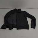 andy & natalie Women's Stand Collar Zip up Long Sleeve Jacket with Pockets Running Sweatshirts Jackets M