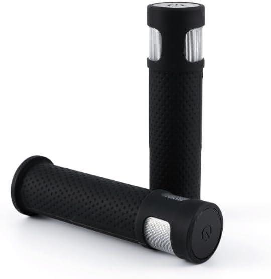 Bicycle Handlebar Grips with LED Lights  USB-C Rechargeable, Universal 22mm Fit, Touch Control & 12 Light Modes for Night Riding | Shock-Absorbing Silicone Design