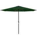 AreShark 9 FT Patio Umbrella for Outdoor, Outdoor Table Umbrella with Push Button Tilt and Crank, Outdoor Patio Umbrellas with 8 Sturdy Ribs for Market, Garden, Pool (Dark Green)