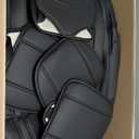 AOMSAZTO Seat Covers Fit for Ford F150 2009-2024 2025 - F250/F350/F450 2017-2024 2025 Front Pair Faux Leather Waterproof Truck Car Seat Covers (2PCS Front, Black)