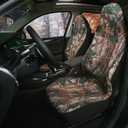 TOYOUN Camo Universal Front Car Seat Covers Waterproof Highback Bucket Seat Covers Green Forest Camouflage Print-Fit Most Cars, Trucks, SUVS, Vans 2 PCS Auto Seat Covers Car Seat Protector