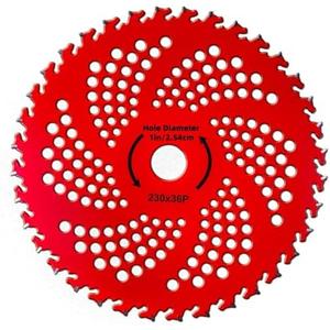 2-Pack 9" 36 Teeth Carbide Tipped Brush Cutter Blades - Heavy Duty Steel for Lawn Mower, Trimmer & Garden Tools