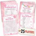 Who Knows The Birthday Girl Best Game - Teen Girl Birthday Party Games For 25 Guests, Birthday Word Scramble Sleepover Party Supplies For Girls, Fun Birthday Activities For Teens Party Decor