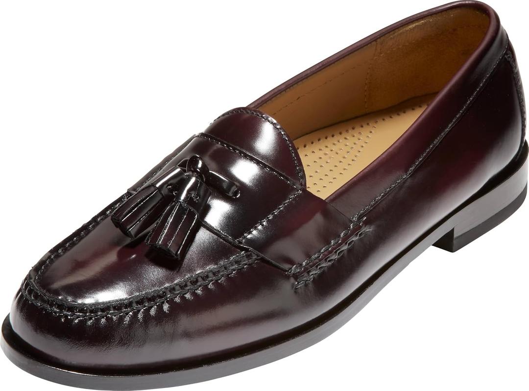 Cole Haan Men's Pinch Tassel Loafer (15, Burgundy)
