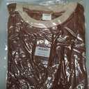 Besshopie Womens Long Sleeve Shirts Crewneck Casual Tunic Tops Fall Fashion Outfits (Brown, M)