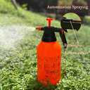 Handheld Garden Pump Sprayer 2 Pack 0.8 Gal 3 Liter, Manual Water Spray Bottle with Brass Adjustable Nozzle for Lawn Care, Flowers, Indoor Outdoor Plants, Home & Patio Cleaning, Oranage