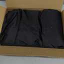 HolidayIdeas 2 Pack Fitted Table Clothes - 48 x 24 Inch - Rectangle Tablecloths for 4 Foot Tables, Versatile Fabric Table Covers for Parties, Holiday Dinner, Trade Show (Black)