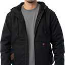 Wrangler Riggs Workwear Men's Duck Sherpa Lined Full Zip Jacket, Black, Medium