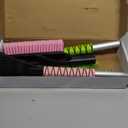 27" Car Snow Brush and Ice Scrapers for Car Windshield (2 Pack), Window Scraper with Ergonomic Foam Grip, Snow Removal for Car, Must Have Winter Car Accessories (Green and Pink)